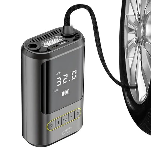 Portabel luftkompressor med LED-beslysning